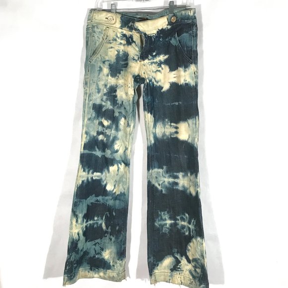 Vigoss Denim - VIGOSS Tie Dye  Size 30 Jeans Blue Denim Custom